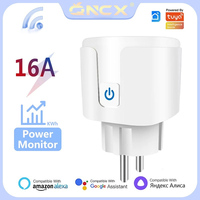 QNCX Wifi inteligentna wtyczka gniazdko ue 16A Tuya Monitor zasilania funkcja odliczania czasu inteligentne życie pilot aplikacji sterowanie inteligentnymi gniazdami domowymi 1